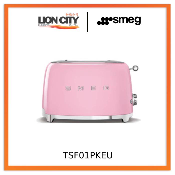Smeg TSF01BLEU/RDEU/WHEU/CREU/PKEU/PGEU/PBEU/GRUK 2 Slice Toaster