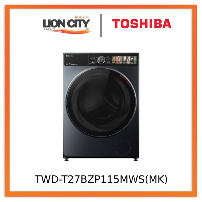 Toshiba TWD-T27BZP115MWS(MK) Washer Dryer with Smart Control, 10.5kg, 4 Ticks