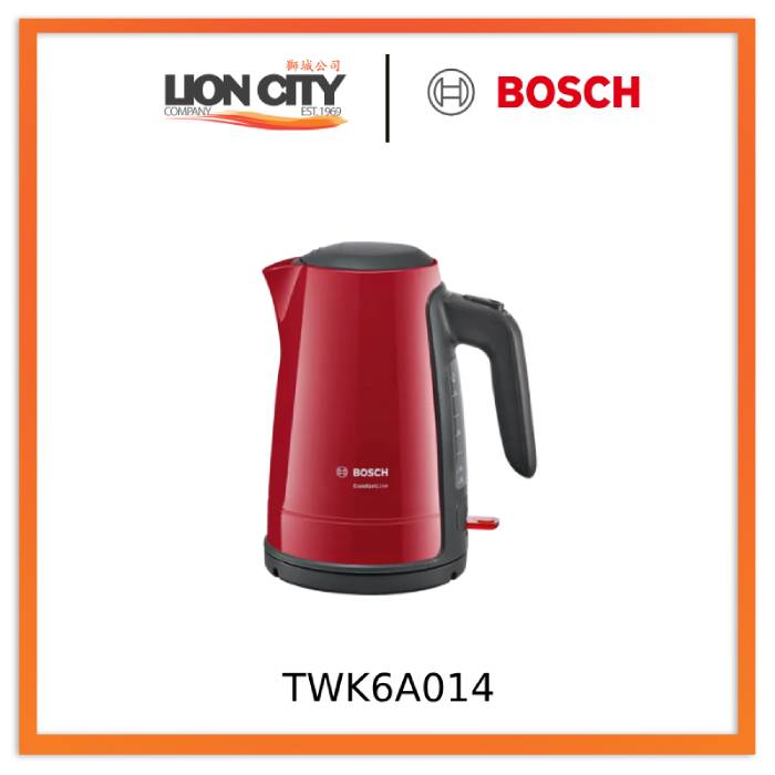 Bosch TWK6A014 Kettle ComfortLine 1.7 l Red