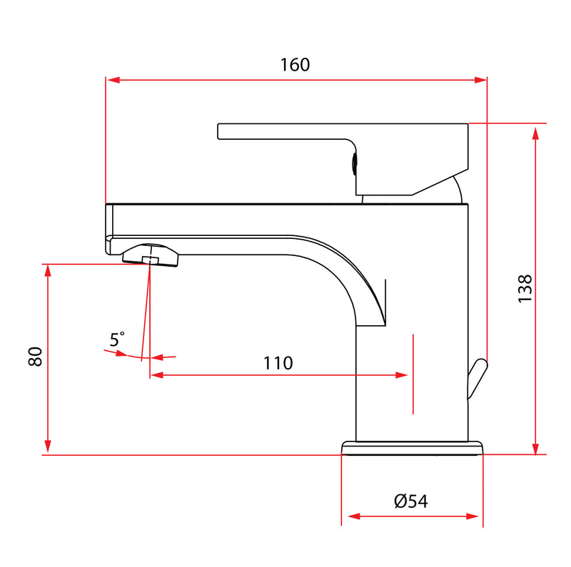 UNICO UNICO 5621 Basin Mixer Chrome