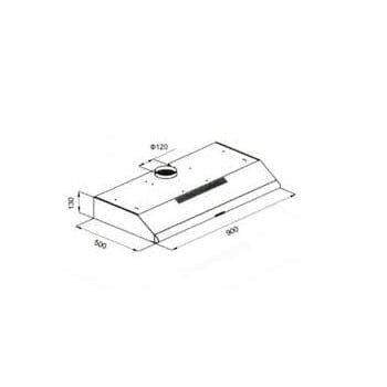 Tecno UNO 90cm Slim Line Hood UP 1090C Package 1