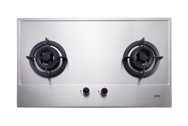 UNO 75cm 2-Burner Stainless Steel Cooker Hob US 7902TRSV
