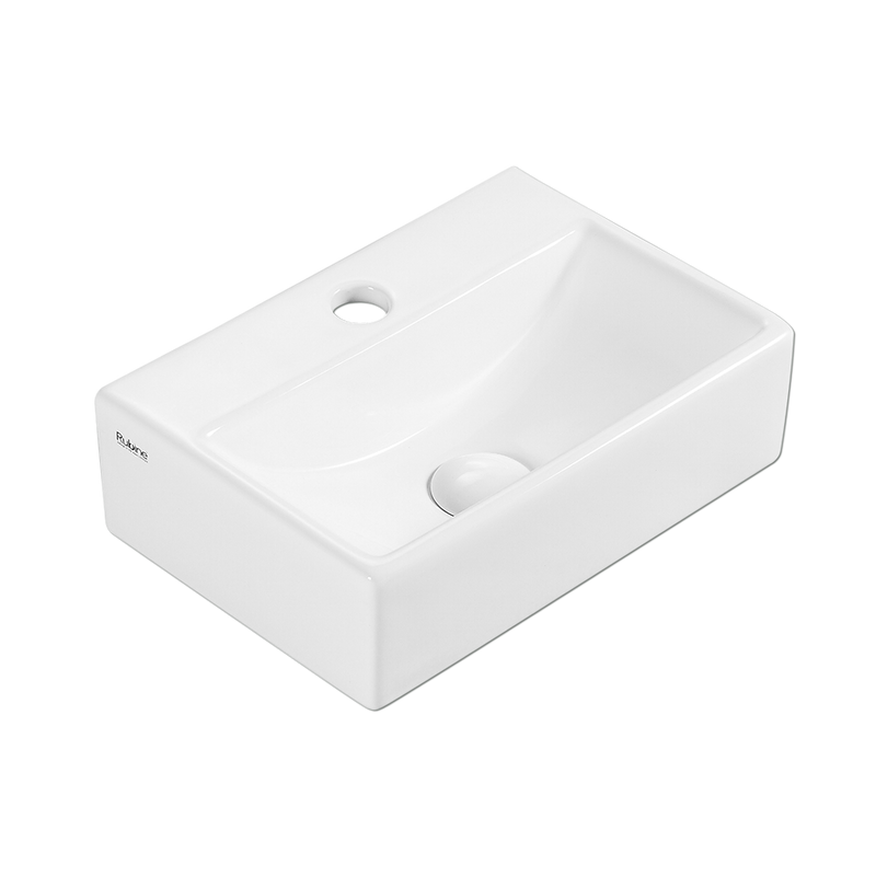 Rubine VENTO 36M Ceramic Basin Gloss White