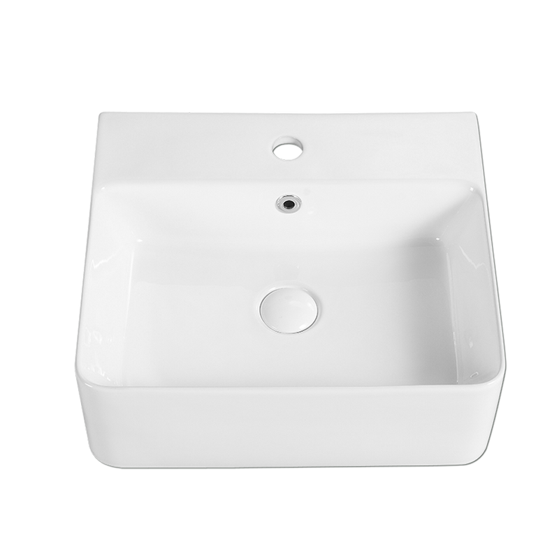 Rubine VENTO 46M Ceramic Basin Gloss White
