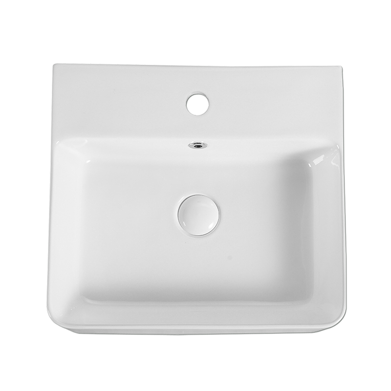 Rubine VENTO 46M Ceramic Basin Gloss White
