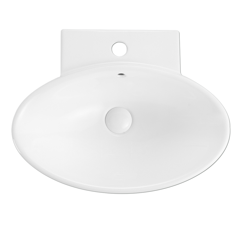 Rubine VENTO 53M Ceramic Basin Gloss White