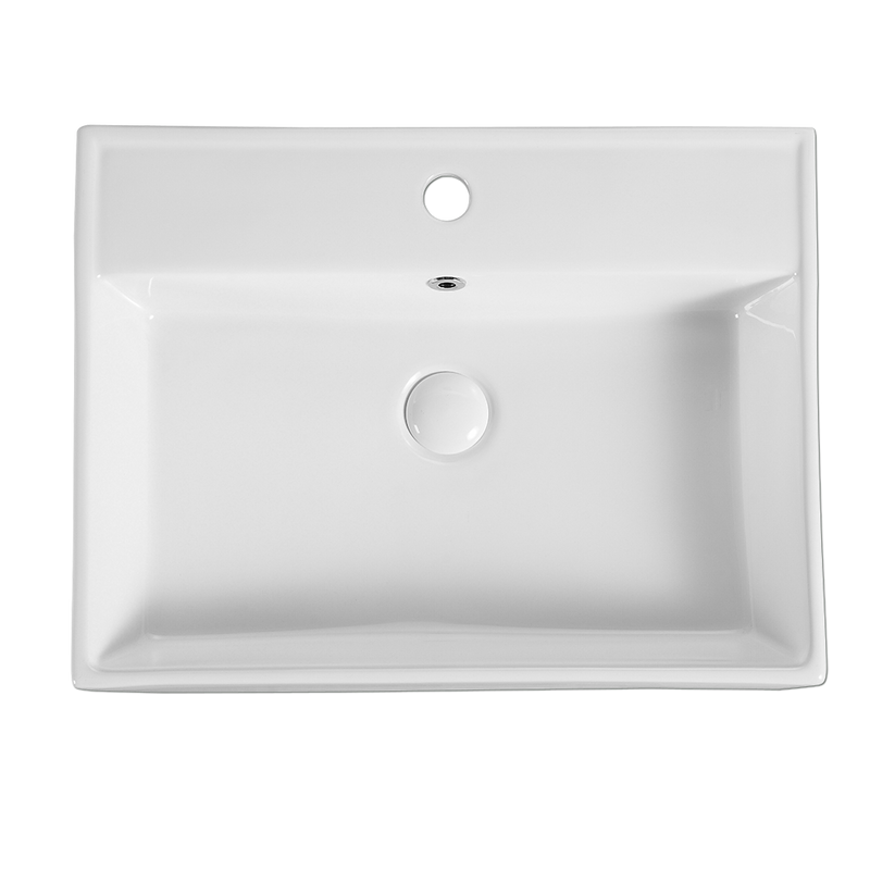 Rubine VENTO 58M Ceramic Basin Gloss White