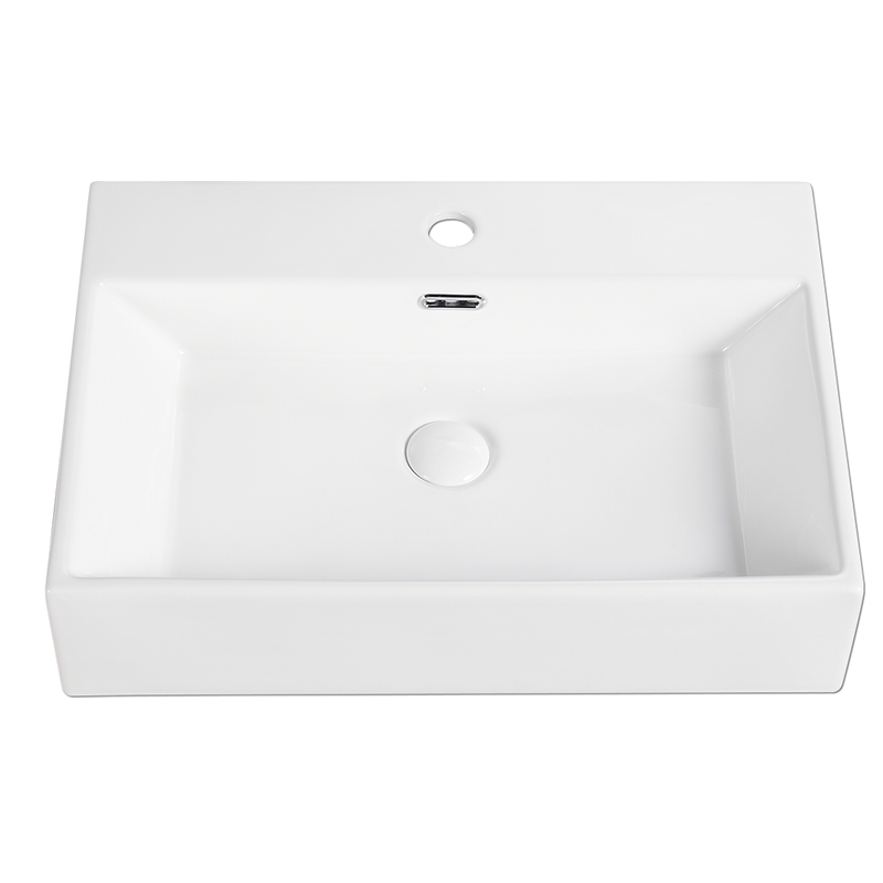Rubine VENTO 60M Ceramic Basin Gloss White