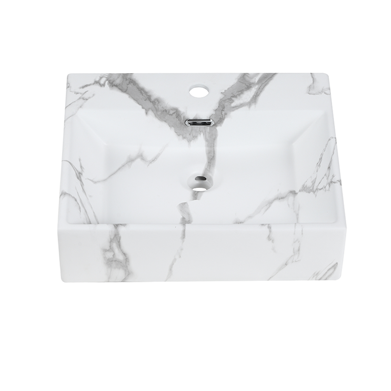 Rubine VENTO 50M-VW Ceramic Basin Stone Design