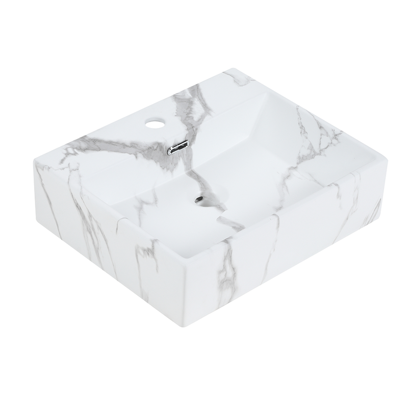 Rubine VENTO 50M-VW Ceramic Basin Stone Design
