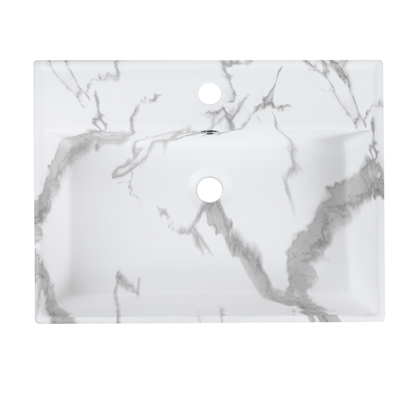 Rubine VENTO 58M-VW Ceramic Basin Stone Design