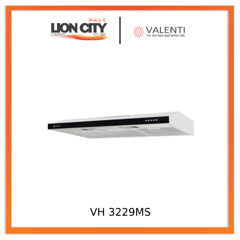 Valenti VH 3229MS 900 mm Slimline Hood VH3229MS