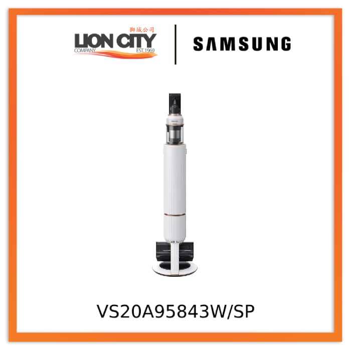 Samsung VS20A95843W/SP BESPOKE Jet Complete Stick Vacuum Cleaner with All-in-One Clean Station