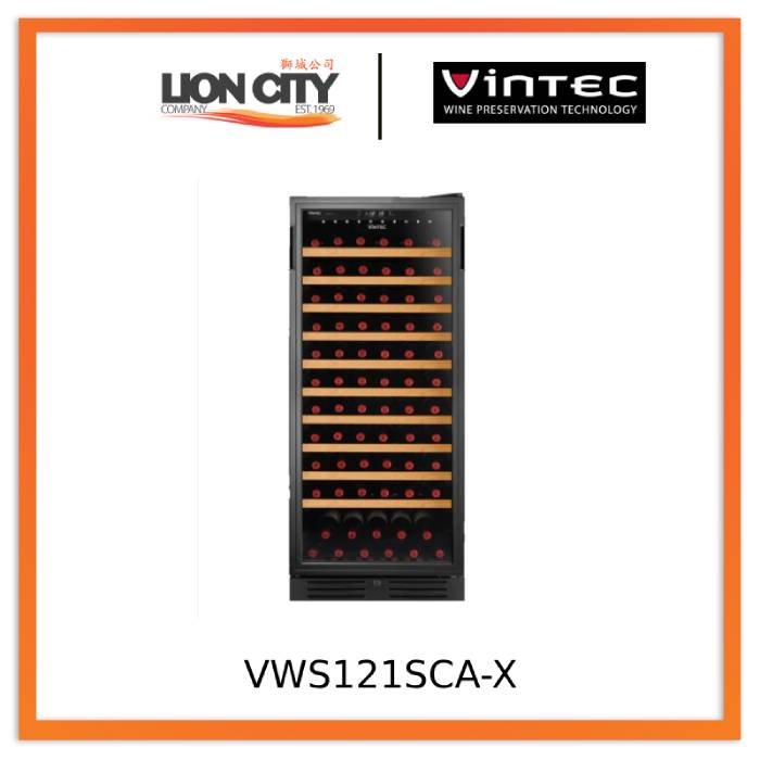 Vintec VWS121SCA-X 121 Bottle Single-Zone Wine Cabinet