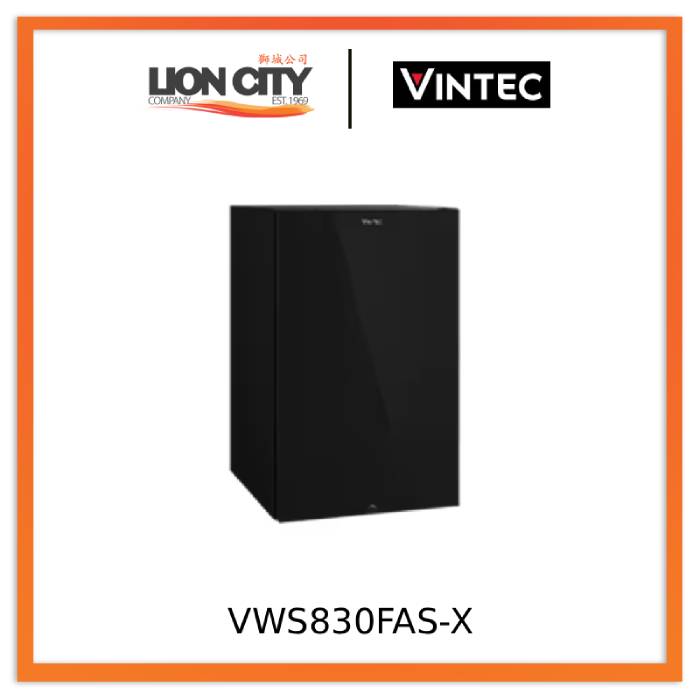 Vintec VWS830FAS-X Pure Noire 35 - 35-Bottle Single Zone Wine Cabinet