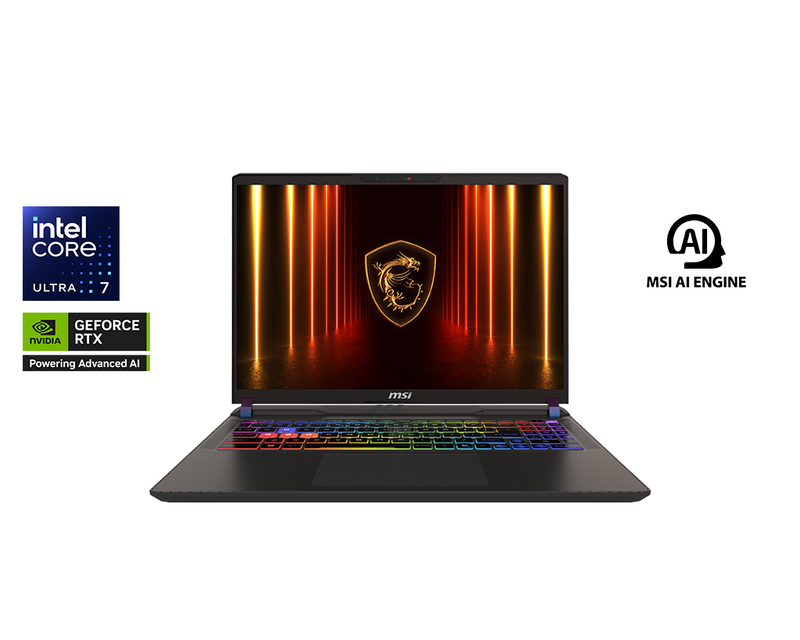 MSI Vector 16 HX AI A2XWHG-650SG 16" QHD+ 240Hz Gaming Laptop Intel Core Ultra 9 16GB 1TB
