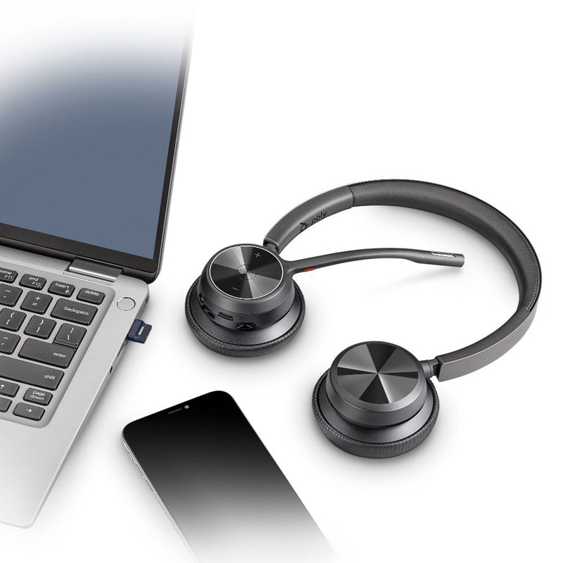 HP Poly Voyager 4320 UC Stereo Wireless BT Headset USB-A