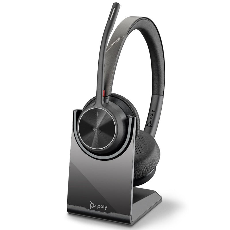 HP Poly Voyager 4320 UC Wireless Stereo Headset with Stand