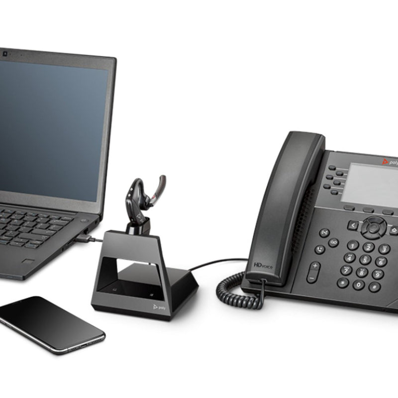 HP Poly Voyager 5200 MS Teams Wireless Headset 2-Way USB-A