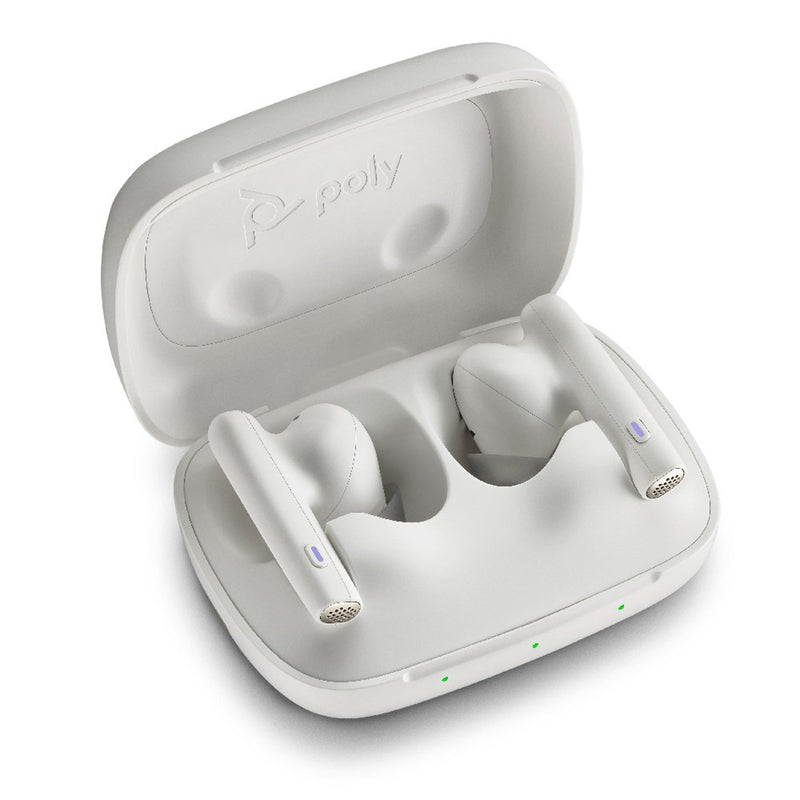HP Poly Voyager Free 60 MS Teams USB-C Wireless Earbuds White