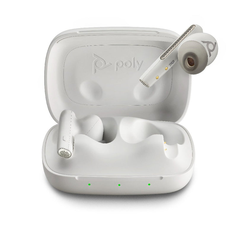 HP Poly Voyager Free 60 UC USB-A Wireless Earbuds White