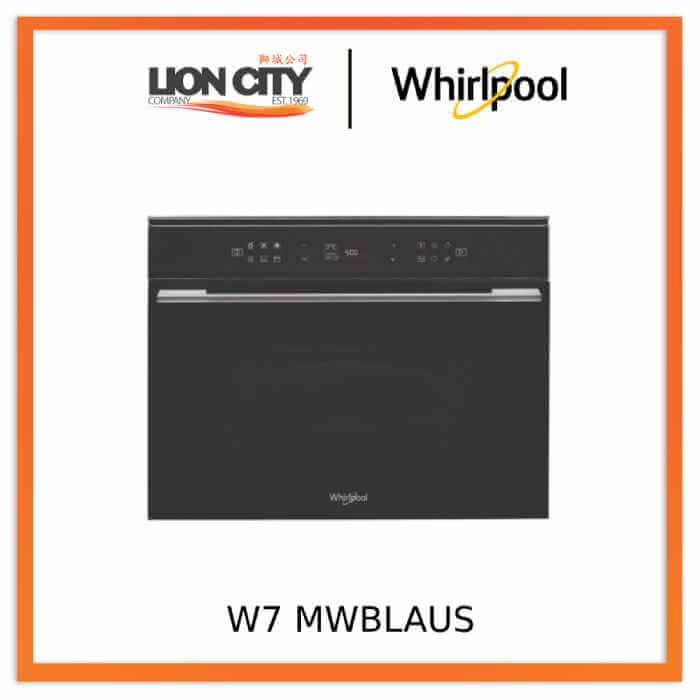 Whirlpool W7 MWBLAUS 6th Sense, Crisp Built-in Microwave Oven (40l)