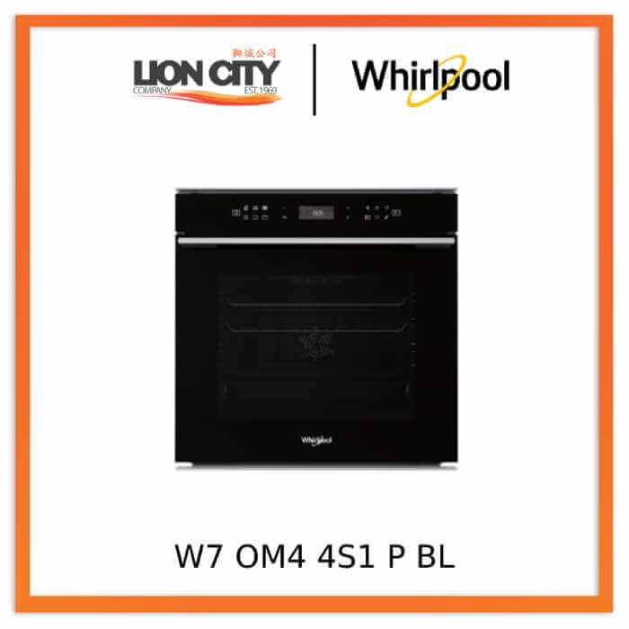 Whirlpool W7 OM4 4S1 P BL 73L Pyrolytic Oven