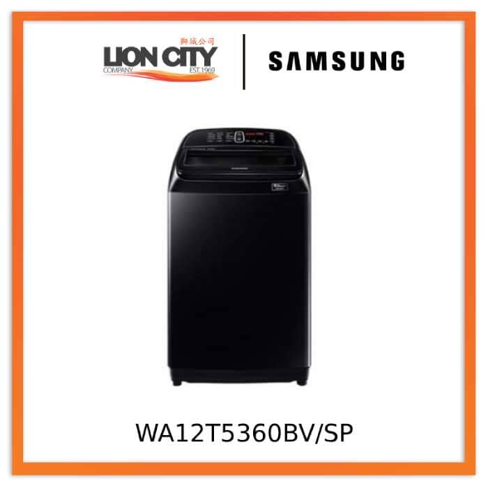 Samsung WA12T5360BV/SP 12kg Top Load Washing Machine with Wobble™, 3 Ticks