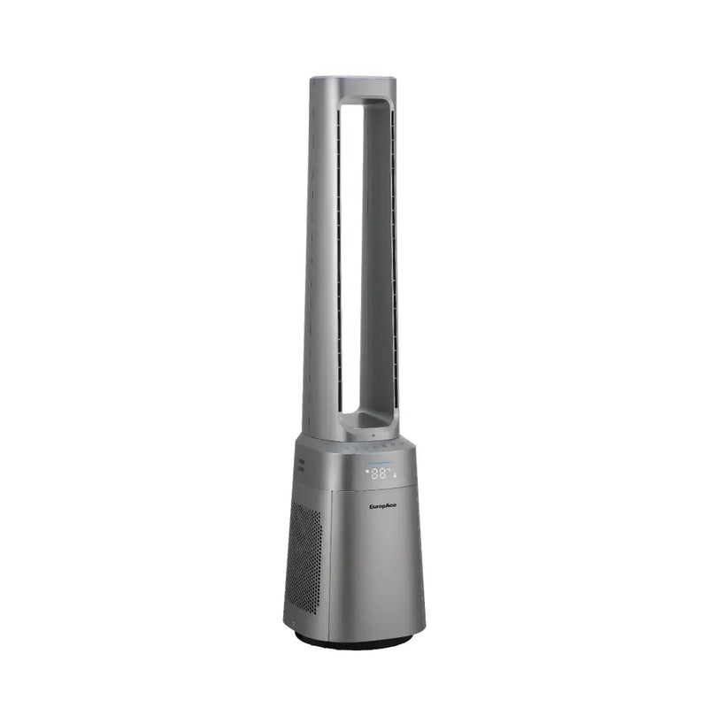 Europace EBFZ10GM Intelligent Air Purifying Bladeless Fan Dual HEPA13 Filters, Real-Time Air Quality Indicator