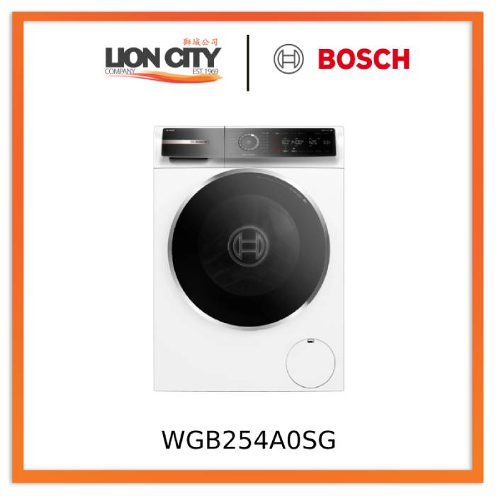 Bosch WGB254A0SG Series 8 Washing machine, front loader 10 kg 1400 rpm