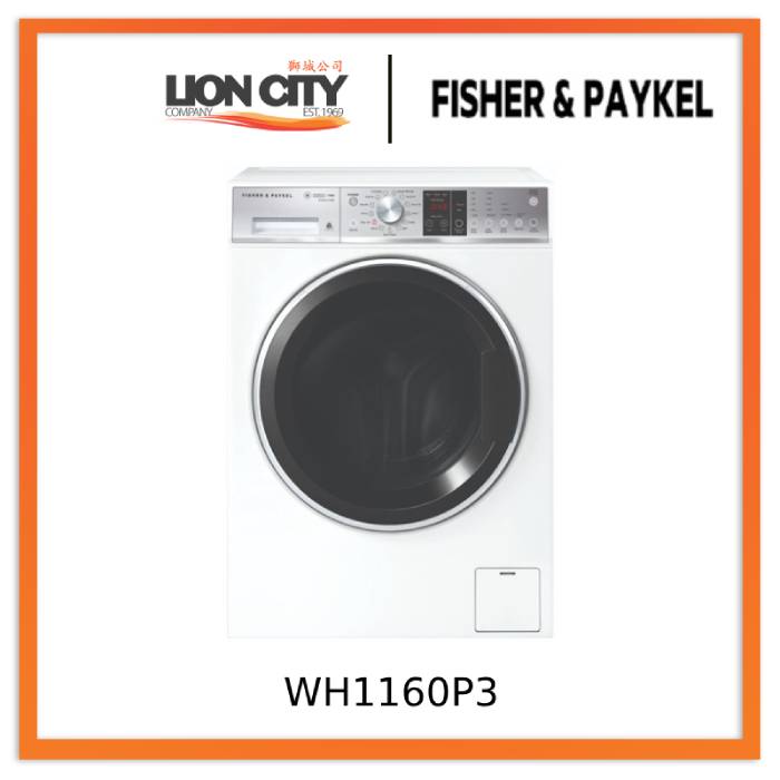 Fisher & Paykel WH1160P3 Front Load Washer