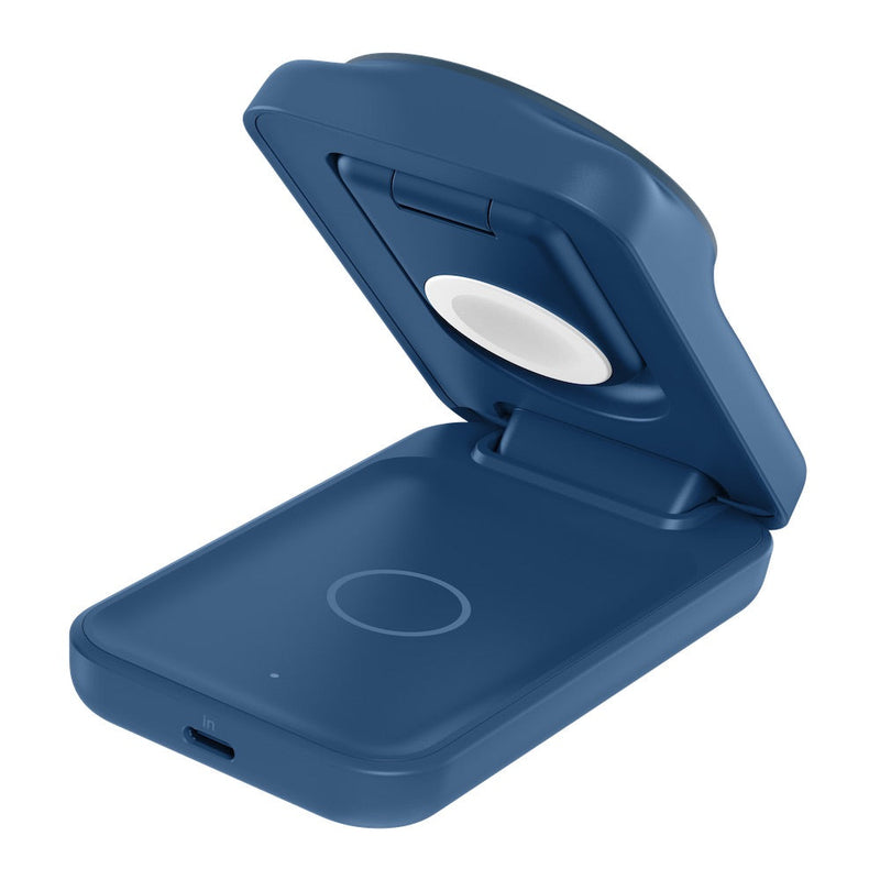 Belkin UltraCharge 3-in-1 Foldable Magnetic Charger with Qi2 25W Blue