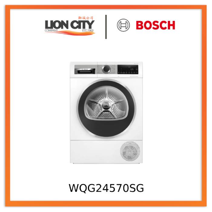 Bosch WQG24570SG Series 6 Heat pump tumble dryer 9 kg