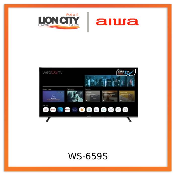 AIWA 65″ WS-659S 4K WebOS Smart TV Frameless TV