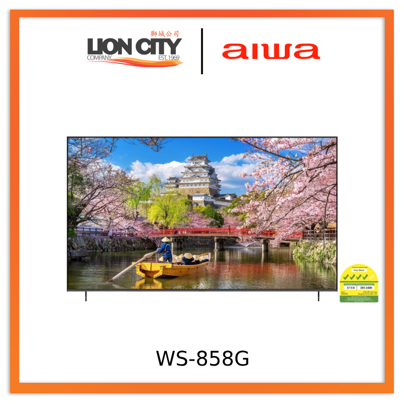 Aiwa WS-858G 85″ | 4K HDR | WebOS | Frameless TV | Ticks 4 | G Series
