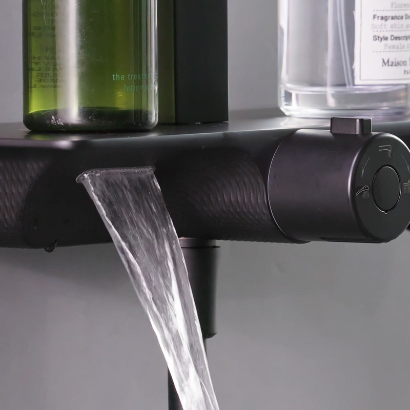 Rubine RSC-DECKOS-F4-GM Rainshower Column Gun Metal