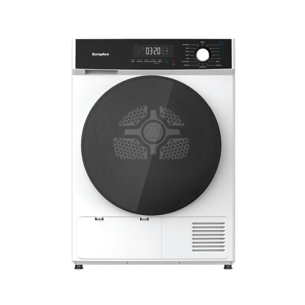 Europace EFW7801Y 3D Steam Front Load Washing Machine 8Kg + EuropAce EDY8900EWH 9KG Heat Pump Dryer 5 Ticks - Lion City Company