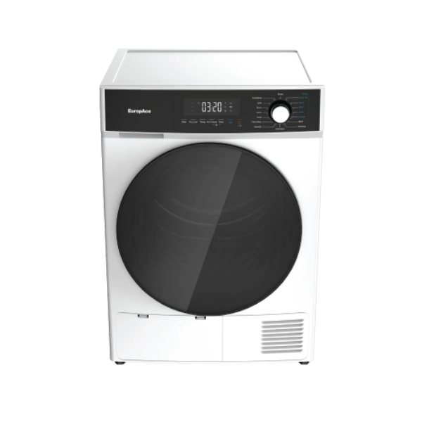 Europace EFW7801Y 3D Steam Front Load Washing Machine 8Kg + EuropAce EDY8900EWH 9KG Heat Pump Dryer 5 Ticks - Lion City Company