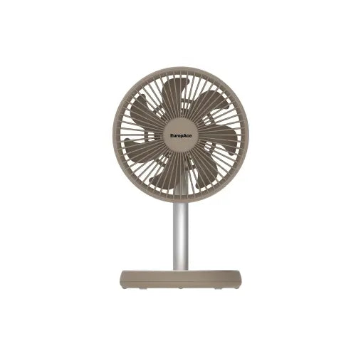 Europace EUF3753DBR/EUF3753DGY 7” Rechargeable DC Fan with Adjustable Height
