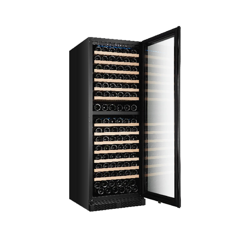 EuropAce 154 Bottles Dual Zone Wine Chiller EWC8154DBK
