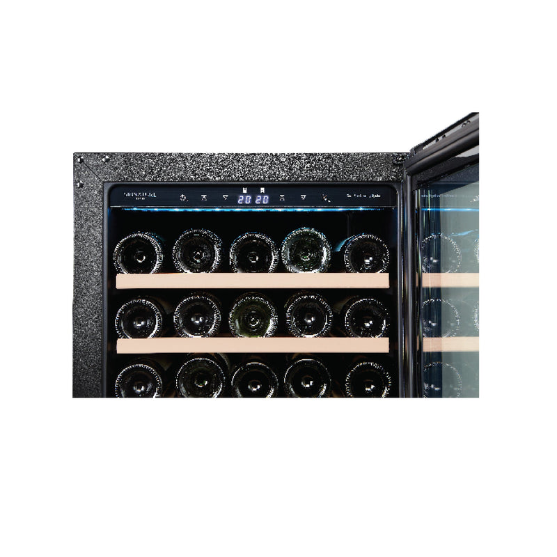 EuropAce 70 Bottles Dual Zone Wine Chiller EWC8701DBK