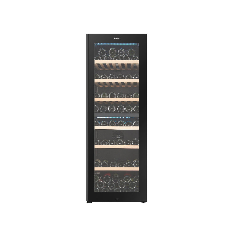 EuropAce 98 Bottles Dual Zone Wine Chiller EWC8981DBK