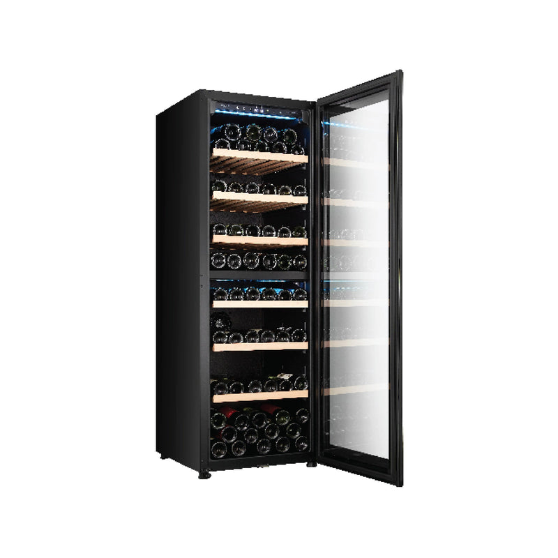 EuropAce 98 Bottles Dual Zone Wine Chiller EWC8981DBK