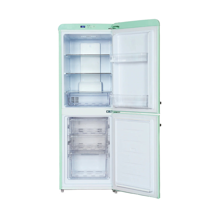 Europace ER7178AGN 170L Retro 2 Door Refrigerator in Pastel Green