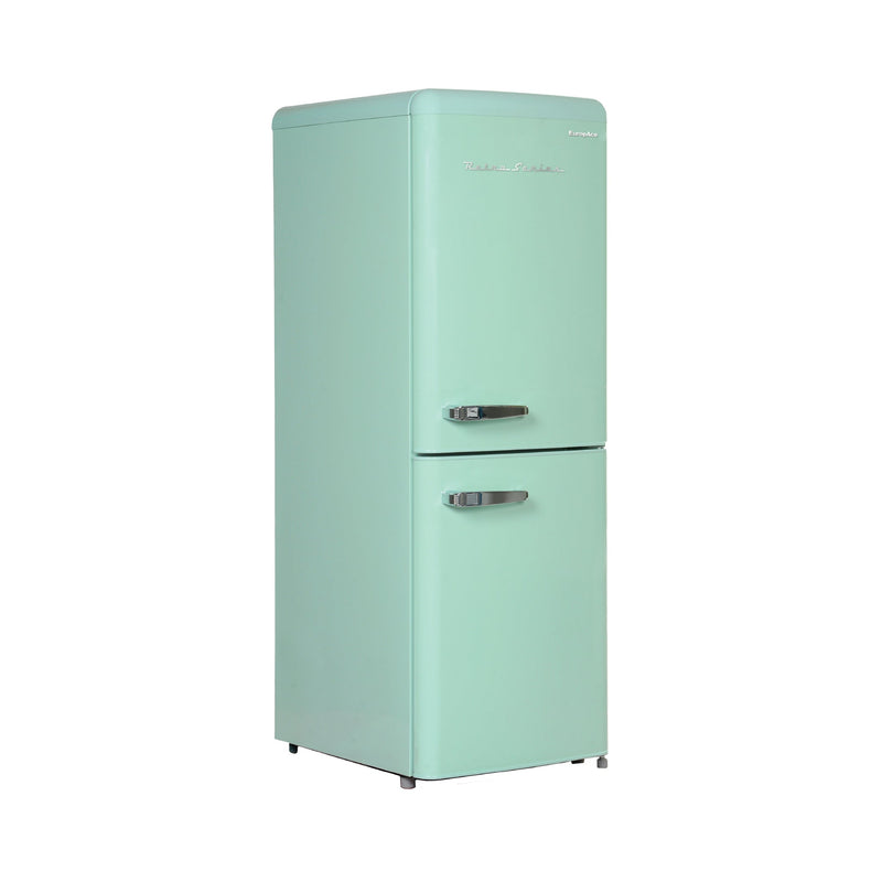 EuropAce 170L Retro 2-Door Bottom Mount Refrigerator ER7178AGN