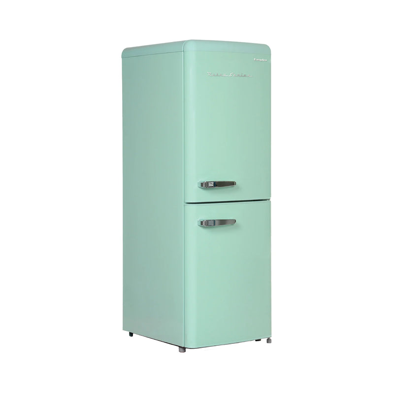 Europace ER7178AGN 170L Retro 2 Door Refrigerator in Pastel Green