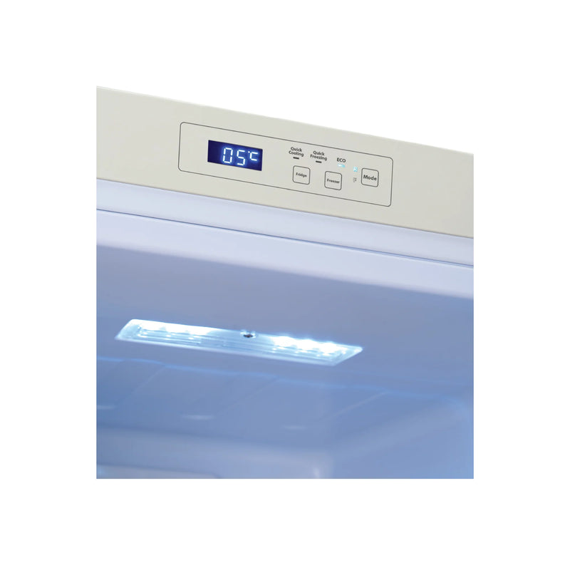 Europace ER 7178A ER7178AWH 170L Retro 2 Door Bottom Mount Fridge White