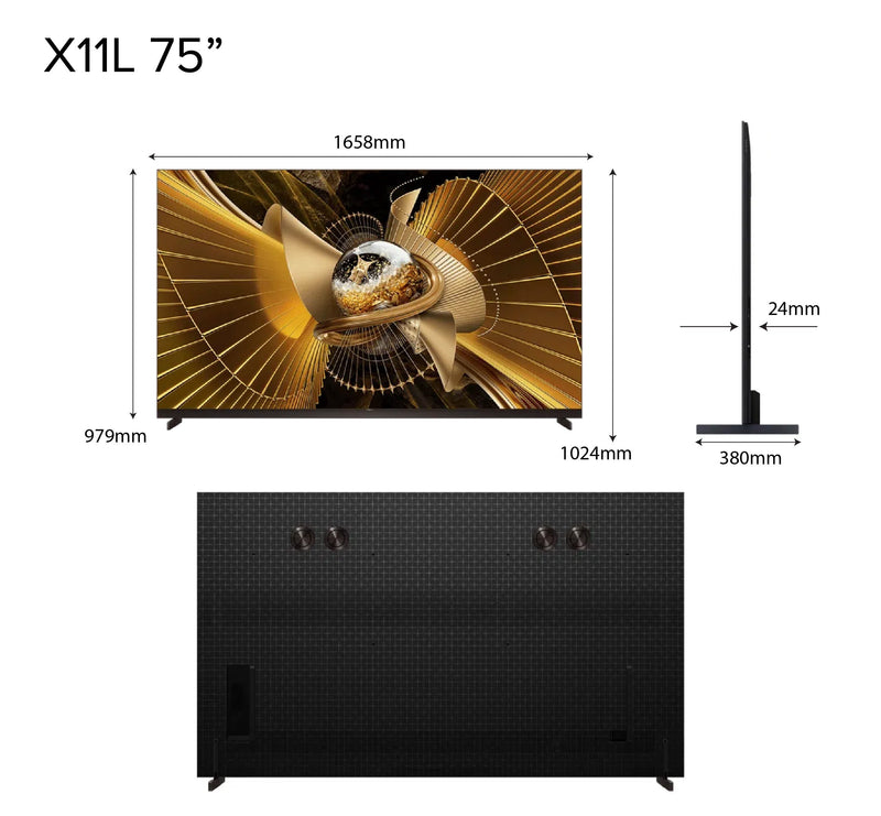 TCL X11L Premium SQD-MiniLED 4K TV 75 Inch