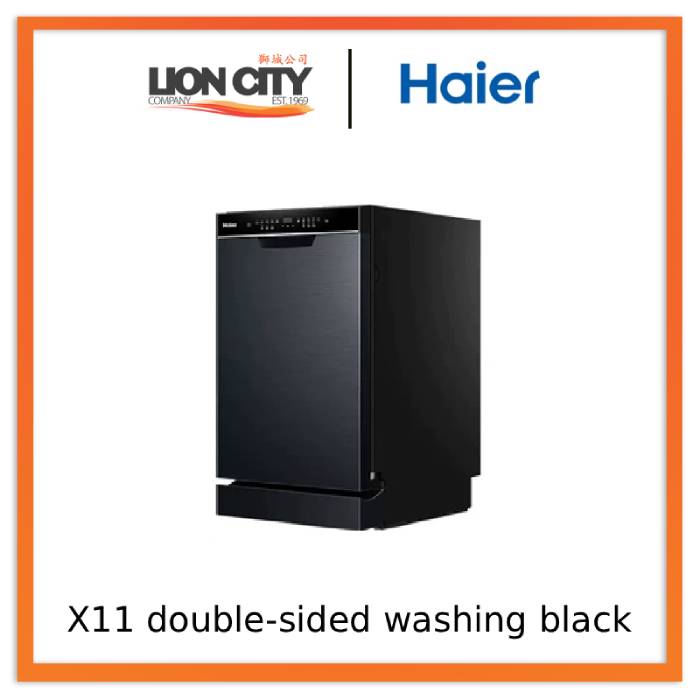 Haier X11S Double‑Sided Embedded Dishwasher with 14‑Set Snow‑White Finish