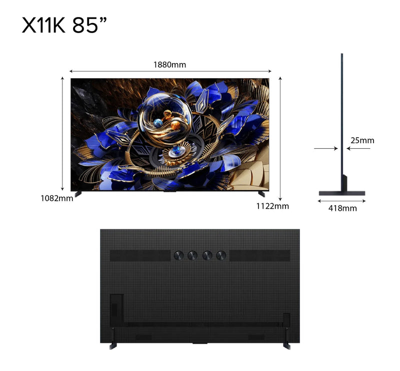 TCL X11K Premium QD-Mini LED TV 85 98